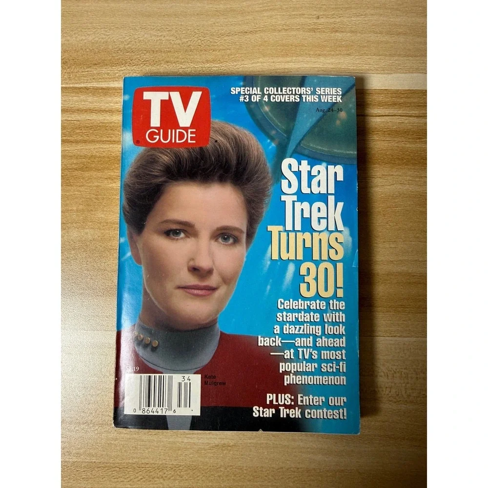TV Guide Magazine Star Trek Turns 30‎ Aug 21 30 1999 Kate Mulgrew Cover